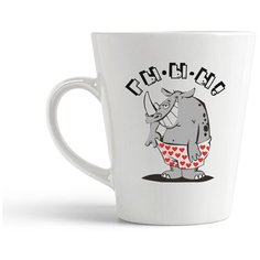 Кружка-латте CoolPodarok "Гыыы бегемот"