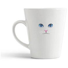 Кружка-латте CoolPodarok Кошачья мордочка
