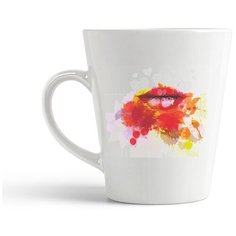 Кружка-латте CoolPodarok Графика Губы