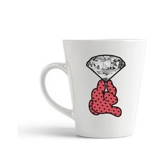 Кружка-латте CoolPodarok Бриллиант Арт