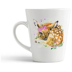 Кружка-латте CoolPodarok "Животные. Олененок"