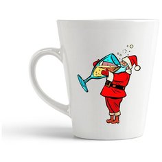 Кружка-латте CoolPodarok Илюстрация Дед мороз