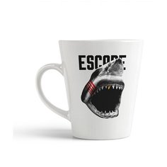 Кружка-латте CoolPodarok Акула с открытой пастью