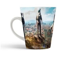 Кружка-латте CoolPodarok Пабг Pubg(три солдата спиной)