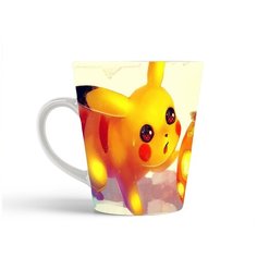 Кружка-латте CoolPodarok Мультфильм.Пикачу с тыквой