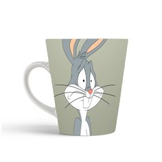 Кружка-латте CoolPodarok Мультфильм. Бакс Бани серый фон