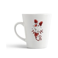 Кружка-латте CoolPodarok Феникс под белым полотном