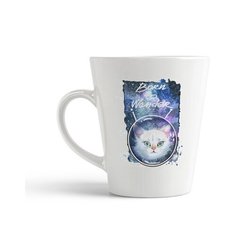 Кружка-латте CoolPodarok "Born to wander. Кошка2"