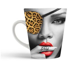 Кружка-латте CoolPodarok Рианна. Shhhh...