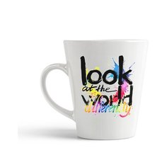 Кружка-латте CoolPodarok "Look at the world differently3"