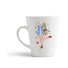 Кружка-латте CoolPodarok "Снегурочка (есть пара)"