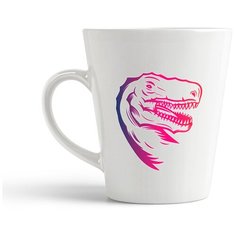 Кружка-латте CoolPodarok Илюстрация Динозавр цветной