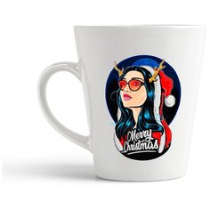Кружка-латте CoolPodarok Новый год Мерри кристмас