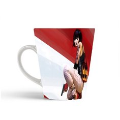 Кружка-латте CoolPodarok Mirrors Edge Девушка с пистолетом