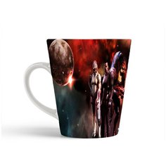 Кружка-латте CoolPodarok Mass effect Планета на фоне