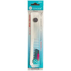 Профессиональная парикмахерская расческа PS-356-S Белая Zinger