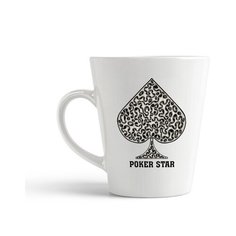 Кружка-латте CoolPodarok Иллюстрация. Масть пик