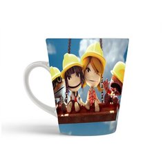 Кружка-латте CoolPodarok little big planet Персонажи Строители На балке