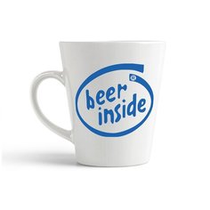 Кружка-латте CoolPodarok Beer inside