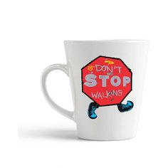 Кружка-латте CoolPodarok Dont stop walking