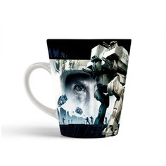 Кружка-латте CoolPodarok battlefield 2142 Робот Пушки Пулемёты Глаз