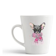 Кружка-латте CoolPodarok Животные собака в шарфике