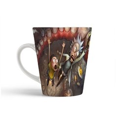 Кружка-латте CoolPodarok Рик и Морти в пасти монстра