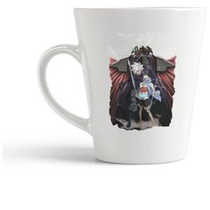 Кружка-латте CoolPodarok Аниме Воин четырёх стихий Девушка и парень Voin chetireh stihiy (двое, на фоне гигароуд)