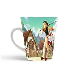 Кружка-латте CoolPodarok fantasy life mabinogi Удочка Рыбалка Рыба Аниме