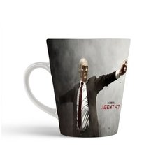 Кружка-латте CoolPodarok Хитман Агент 47 Киллер Убийца Дым Пистолеты