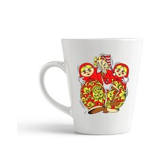 Кружка-латте CoolPodarok Прикол. Матрешки с буратино