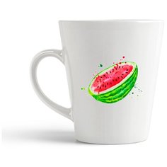 Кружка-латте CoolPodarok Фрукты Половинка арбуза