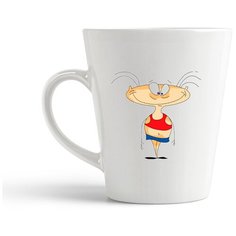 Кружка-латте CoolPodarok Мультфильм Масяея с улыбкой