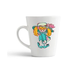 Кружка-латте CoolPodarok Иллюстрация. Модница