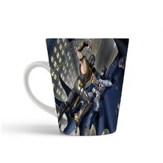 Кружка-латте CoolPodarok mortal kombat Скорпион против бетмена