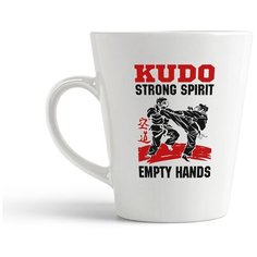 Кружка-латте CoolPodarok "Kudo strong spirit empty hands"