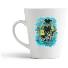 Кружка-латте CoolPodarok Кот овчарки полиция