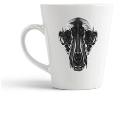 Кружка-латте CoolPodarok Железный череп собаки
