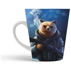 Кружка-латте CoolPodarok Панда с автоматом