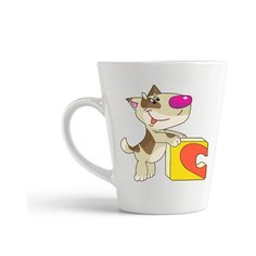 Кружка-латте CoolPodarok "Собака мальчик (есть пара)"