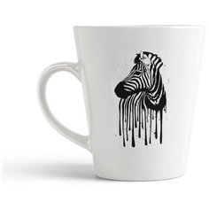 Кружка-латте CoolPodarok Зебра клякса