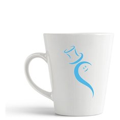 Кружка-латте CoolPodarok "Сердце мальчик (есть пара)"