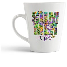 Кружка-латте CoolPodarok "Графика. Be wild And free4"