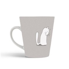 Кружка-латте CoolPodarok Илюстрация. Кошечка с клубком