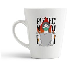Кружка-латте CoolPodarok Прикол. Короновирус. pizdec