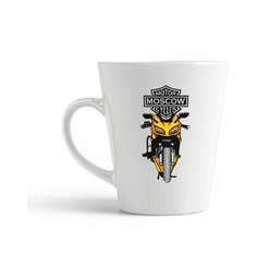 Кружка-латте CoolPodarok Иллюстрация. Мотоцикл2