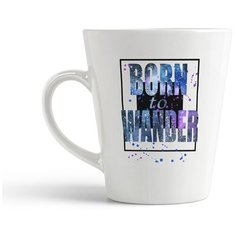 Кружка-латте CoolPodarok "Born to wander"