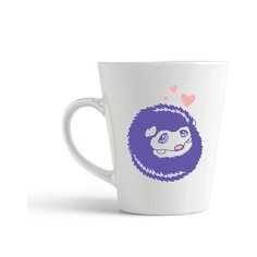 Кружка-латте CoolPodarok Животные. Ежик с сердечком