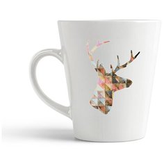 Кружка-латте CoolPodarok "Силуэт. Олень2"