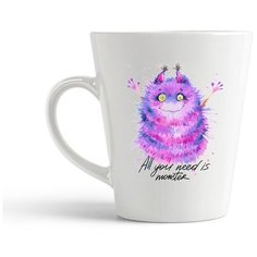 Кружка-латте CoolPodarok "All you need is monster5"